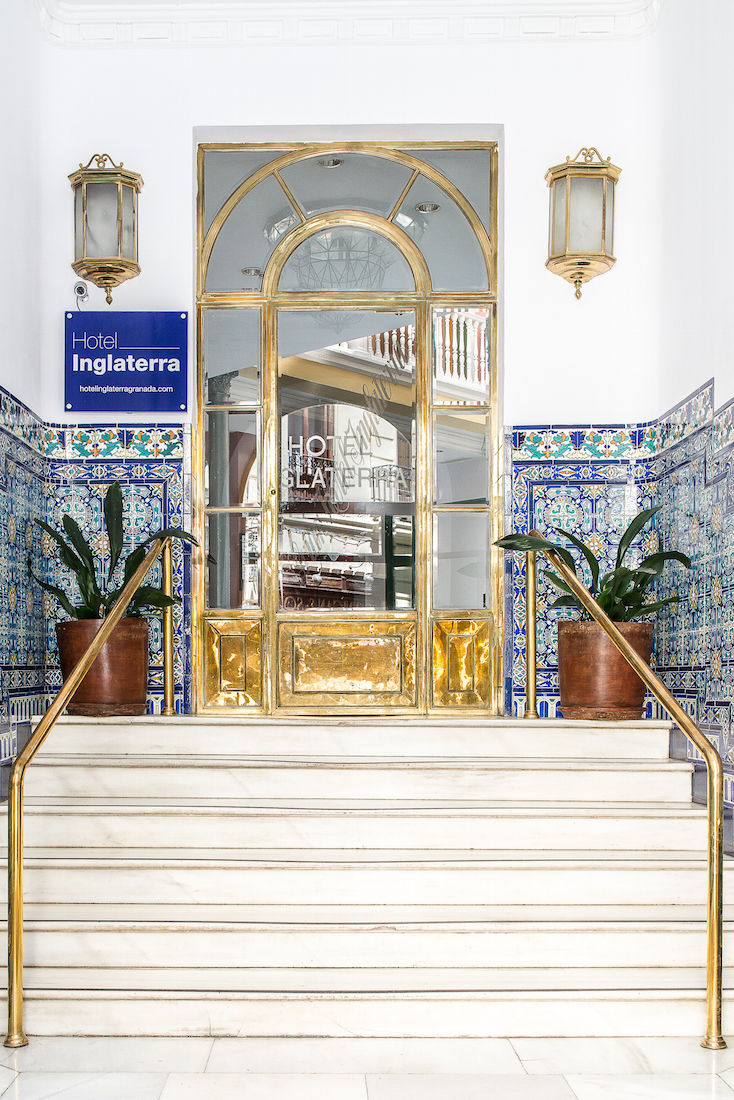 Hotel Inglaterra Granada Bagian luar foto